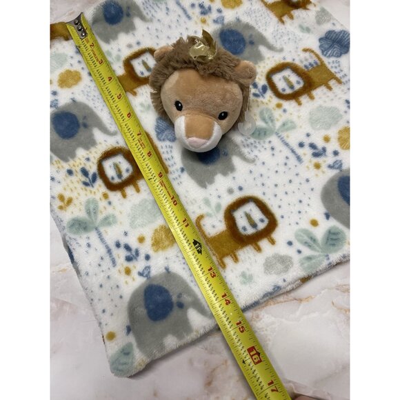 RARE HTF Lila & Jack Safari Elephant Lion Plush Baby Security Blanket Toy - Picture 11 of 11